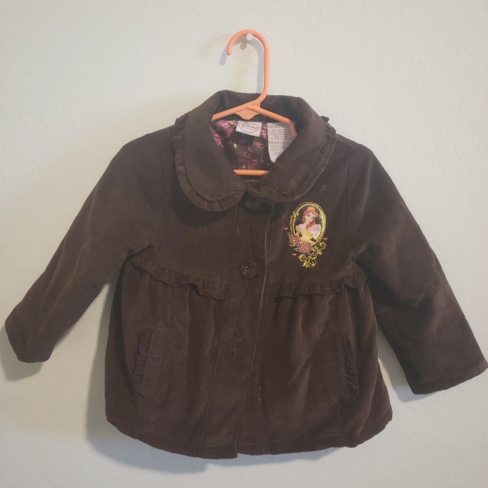 Size 24 month brown corduroy pea coat